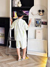 WVD兒童睡衣男孩夏季冰絲薄款2025新款男童家居服空調(diào)服 圖片色 120 cm 曬單實(shí)拍圖