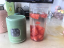 摩飛電器（Morphyrichards）榨汁杯便攜式果蔬杯輕食杯榨汁機(jī)迷你果汁杯小型家用無線充電式料理機(jī)隨行杯500ml大容量 MR9808綠 曬單實(shí)拍圖