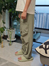 森馬（Semir）休閑褲男涼感吸濕速干傘兵褲25夏寬松工裝褲運動(dòng)褲子109325127109 曬單實(shí)拍圖