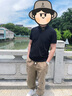 安東尼奧【12.3%桑蠶絲+87.7%棉】自然纖維時(shí)尚休閑短袖polo衫男海鷗領(lǐng)T恤 曬單實(shí)拍圖