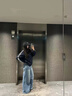 莜仙格2025美式立領(lǐng)夾克外套女春秋季款薄款美式秋季棒球服初秋上衣女款 藏青色-春秋款  XL 建議 110-125斤 曬單實拍圖