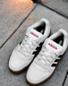 adidas ENTRAP美式校園風(fēng)低幫運(yùn)動(dòng)板鞋少年感復(fù)古籃球鞋阿迪達(dá)斯 米白色/灰色   36 曬單實(shí)拍圖