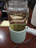 北鼎（Buydeem）茶水分離玻璃水杯高顏值車載便攜隨手杯辦公室泡茶杯淺衫綠470ml 曬單實(shí)拍圖
