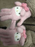 Hello Kitty兒童手套冬針織保暖全指女童小孩寶寶毛線(xiàn)五指225美樂(lè )蒂粉色 曬單實(shí)拍圖