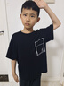 安踏兒童短袖T恤2025夏火影男童短袖衫潮酷卡通印花A352328102H 曬單實(shí)拍圖