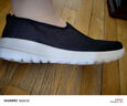 斯凱奇（Skechers）女鞋一腳蹬穿健步鞋老人鞋透氣休閑鞋軟底媽媽鞋 124186-BKW 37 曬單實(shí)拍圖