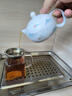鈺銓龍門(mén) 德化白瓷手繪茶壺 羊脂玉瓷素?zé){(lán)彩水墨西施壺陶瓷不燙手泡茶壺 手繪藍(lán)彩西施壺（約200ML) 曬單實(shí)拍圖