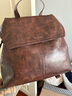 CHARLES&KEITH25秋新品大容量復(fù)古通勤繩結(jié)雙肩背包七夕禮物CK2-60671790 Distressed Coffee咖啡色 M 曬單實拍圖