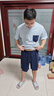 京東京造10A抗菌純棉睡衣男短袖套裝25春夏情侶家居服藍(lán)L 曬單實(shí)拍圖