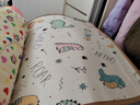 嬰兒涼席兒童幼兒園午睡藤席夏季寶寶雙面可用冰絲席寶寶透氣吸汗 【雙面通用】彩虹糖--單席 50cm×130cm(幼兒園推薦尺寸) 曬單實(shí)拍圖