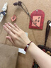 京蔻迪999足銀小粽子端午節(jié)五彩繩手鏈女2025新款編織兒童紅手繩男 足銀福棕-棗紅14-18cm正常號 曬單實拍圖
