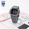 卡西歐（CASIO）【七夕禮物】男女電子表卡西歐小方塊情侶表學(xué)生兒童運(yùn)動潮流手表 AE-1600H-8BVPF玄武灰 曬單實拍圖