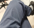 蜀黍家冰峰者七代夏季通勤休閑褲男冰感抗皺長褲薄款直筒透氣冰絲褲 男藏青（冰涼耐磨）后袋金屬扣 175A /88B(175重150-170) 曬單實(shí)拍圖
