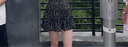 浪莎黑色碎花短裙女夏季2025新款a字顯瘦半身裙小個子芭蕾風(fēng)蛋糕裙 曬單實拍圖