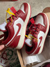 NIKE耐克男鞋女鞋AJ1情侶鞋Air Jordan 1低幫新年紅白休閑籃球運(yùn)動(dòng)鞋 新年款白紅 38 【GS】 曬單實(shí)拍圖