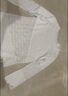 EGGKA白色不規(guī)則剪裁鏤空長袖T恤女秋設(shè)計感小眾休閑寬松圓領(lǐng)上衣 白色 S 曬單實拍圖