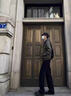 肆緘胖子大碼彎刀牛仔褲男大屁股顯瘦vibe褲子美式高街寬松大碼微喇褲 黑色 4XL 適合180-200斤 曬單實拍圖