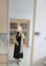 衣品元豎紋肌理感 吊帶連衣裙 2025夏裝新款女裝優(yōu)雅修身顯瘦法式中長(cháng)裙 黑色 L 優(yōu)雅黑 (適合100-120斤) 曬單實(shí)拍圖