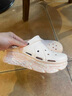 斯凱奇（Skechers）洞洞鞋女士夏季厚底泡泡鞋沙灘鞋涼鞋舒適透氣耐磨舒適拖鞋111671 曬單實(shí)拍圖