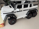 福兒寶（FUERBAO）奔馳授權兒童電動(dòng)車(chē)六驅可坐大人遙控玩具車(chē)小孩寶寶雙人越野送禮 六驅軟胎白+后備箱+雙皮座雙油門(mén) 曬單實(shí)拍圖