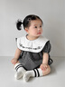 GOBABYGO丹麥兒童運(yùn)動(dòng)襪嬰幼兒襪子春夏款男女童中筒襪寶寶防滑透氣襪子 米白-黑條紋 1雙 6-12月 曬單實(shí)拍圖