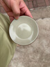 不單典雅米黃汝窯陶瓷茶杯托杯墊陶瓷小碟子復(fù)古開片可養(yǎng)茶墊托底茶道配件 杯墊*1個(直徑10厘米) 曬單實(shí)拍圖