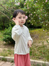 拉比（Labi Baby）兒童褲子春夏薄款運(yùn)動(dòng)褲涼感透氣束腳褲3A抑菌 深粉色 110 曬單實(shí)拍圖