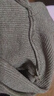 皮爾卡丹（pierre cardin）100羊.絨衫春歐貨帶帽羊.毛衫女連帽加厚白色毛衣短衛(wèi)衣針織帽衫 駝色 XL 曬單實(shí)拍圖