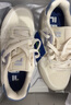 FILA FUSION斐樂潮牌女鞋BANK DX鞋時尚休閑滑板鞋 奶白/永恒藍(lán)-GI 36 曬單實拍圖