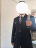 木村叔dk日系制服西裝外套男士春季中長(cháng)款西服紺色西服男西服套裝 紺色西服套裝（褲子+西服）MCS 2XL 曬單實(shí)拍圖