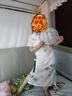 G.DUCKKIDS古風(fēng)漢服女童旗袍連衣裙2025新款兒童裝改良新中式古箏演出服夏季 青竹 130 曬單實拍圖