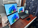 閃跑俠雙屏便攜顯示器15.6英寸筆記本外接擴展屏雙屏電腦副屏可折疊屏幕三屏多屏炒股設計辦公游戲大屏 【鋁合金款+免驅動(dòng)】15.6英寸2.5K折疊雙屏 曬單實(shí)拍圖