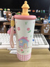 鴻迪保溫杯女生高顏值可愛大容量帶吸管水杯子學(xué)生上學(xué)專用便攜冰霸杯 粉色貓舍 700ml 【316不銹鋼+雙飲+獨立茶倉】 曬單實拍圖