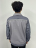 耐帝春秋高端工作服套裝男反光條勞保服物業(yè)汽修服工程服管理工裝外套 【單上衣】-中灰拼銀灰 3XL (185) 【推薦170-190斤穿】 曬單實拍圖