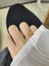 老鳳祥冰川黃金戒指女999足金一對情侶對戒生日禮物送男女友老婆紀念日 冰川戒指 約1.4g【女戒】+品牌禮盒 曬單實(shí)拍圖
