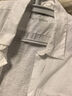 無印良品（MUJI）男式 漢麻水洗 長袖襯衫 男士襯衣外套上衣男款夏季 男裝AC218A5S 白色 L (175/100A) 曬單實拍圖