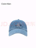 Calvin KleinJeans男女同款簡(jiǎn)約ck刺繡字母潮流復(fù)古彎檐牛仔棒球帽禮物HX0278 458-牛仔藍(lán) 均碼 OS 曬單實(shí)拍圖