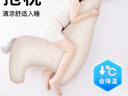 立曼睡覺(jué)人形抱枕女生靠枕側睡睡眠神器公仔可拆洗陪睡大長(cháng)條夾腿 H-皮皮馬.卡其色（冰豆豆款） 130cm*30cm 含枕芯 135-165cm 曬單實(shí)拍圖