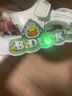 B.Duck小黃鴨童鞋夏季包頭涼鞋新款亮燈兒童涼鞋男童舒適軟底女童沙灘鞋 018白綠 28 碼 適合腳長(zhǎng)16.6-17.3cm 曬單實(shí)拍圖