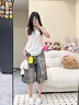 匡威（Converse）CONVERSE匡威官方 All Star芭蕾風(fēng)一腳蹬懶人鞋帆布鞋537081C 白色/537084C 37 曬單實(shí)拍圖