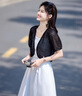 尚靜短袖外套女夏季新款女裝鏤空甜美小開衫小個子輕薄空調(diào)衫上衣女 曬單實拍圖