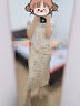 她池短款外套2025夏裝新款女裝簡(jiǎn)約單排扣短袖圓領(lǐng)外搭開衫T52B1639A 曬單實(shí)拍圖