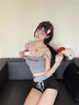 另約睡衣女款夏季吊帶性感薄款2025新款高級(jí)感可愛(ài)卡通貓咪家居服套裝 29311 灰底KT貓 M 曬單實(shí)拍圖