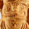 黃楊木雕關(guān)公手把件義薄云天關(guān)羽雕像擺件家居客廳關(guān)二爺實木精雕 崖柏木精雕站關(guān)公約20公分高 曬單實拍圖