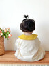 優(yōu)奇嬰兒衣服秋裝超萌可愛哈衣嬰幼兒寶寶連體衣洋氣爬服春秋季外出服 米黃 90cm 曬單實(shí)拍圖