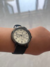 初逅 三眼手表個(gè)性潮男炫酷大表盤(pán)復古港風(fēng)女學(xué)生情侶歐美大氣原 黑帶 手表+電池 曬單實(shí)拍圖