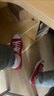 匡威（Converse）官方 All Star男女經(jīng)典美拉德低幫帆布鞋紅色101007 101007/紅色 41 曬單實(shí)拍圖