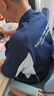 半度閑男童夏裝運(yùn)動(dòng)防曬短袖套裝洋氣25新款兒童夏季兩件套潮 深藍(lán) 160 曬單實(shí)拍圖