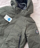 保姆鵝 兒童羽絨服男童女童工裝外套寶寶戶(hù)外防風(fēng)保暖冬裝童裝[NG2608] 橄欖綠 130 曬單實(shí)拍圖