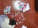 古部兒童冰雪奇緣公主紙盒拼圖3-6歲益智玩具7-10歲拼圖禮物100/200片 美人魚100片（3至6歲） 曬單實(shí)拍圖